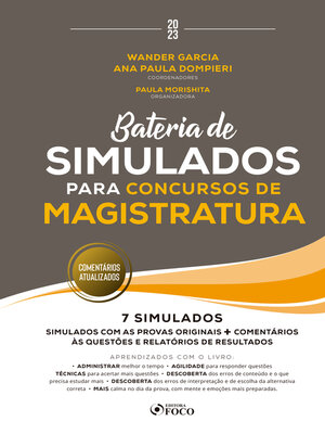 cover image of Bateria de simulados para concursos de magistratura